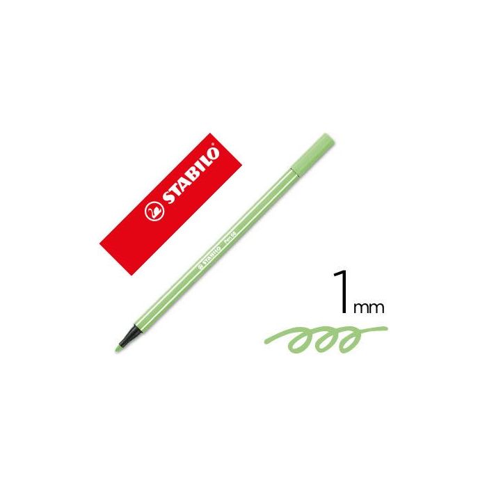 Stabilo Rotulador Pen 68 Verde Hielo Caja 10 Ud