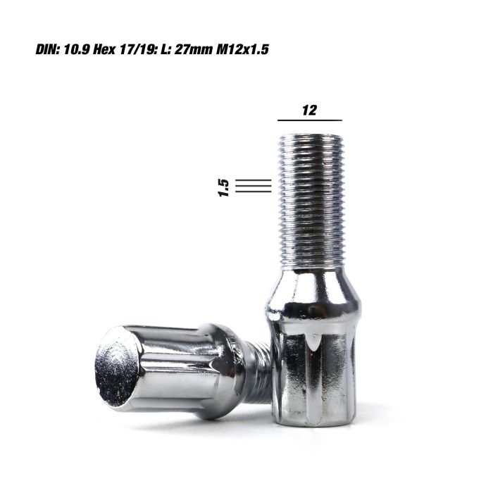 Set Tuercas OMP 27 mm Plata 20 uds M12 x 1,50 6 Set Tuercas OMP 27 mm Plata 20 uds M12 x 1,50 6