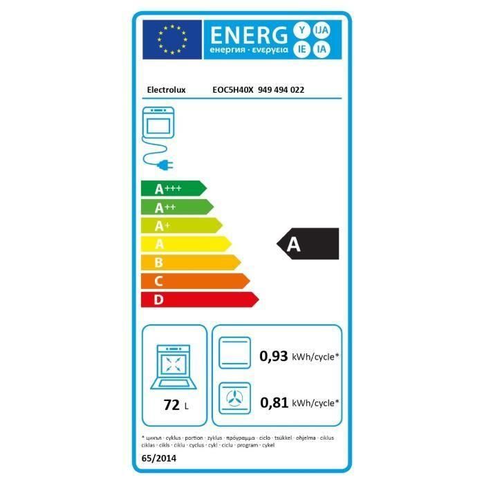 HORNO ELECTROLUX EOC5H40X SERIE 700 PRO SteamCrisp - Cocción al vapor integrada / Aire caliente forzado - Esmalte liso 3