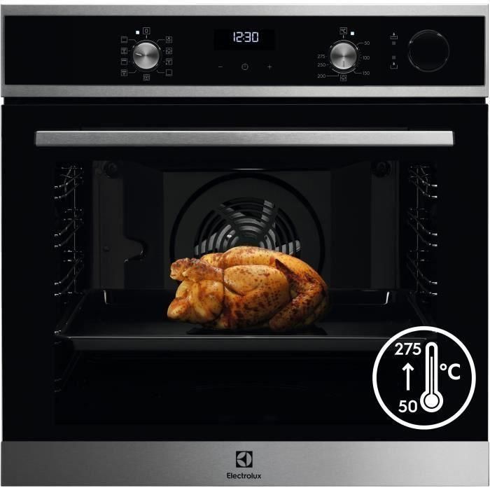 HORNO ELECTROLUX EOC5H40X SERIE 700 PRO SteamCrisp - Cocción al vapor integrada / Aire caliente forzado - Esmalte liso