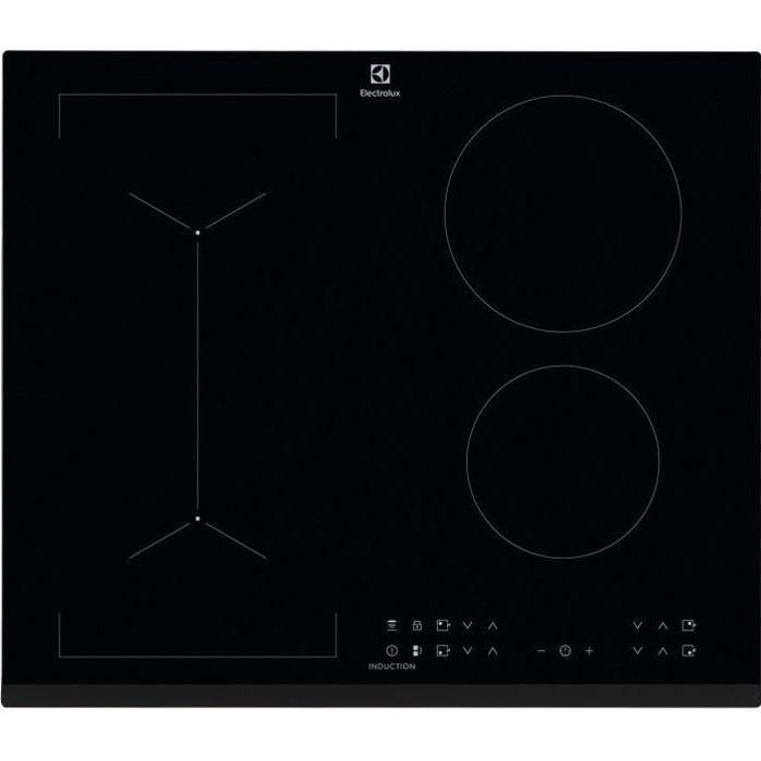 ELECTROLUX LIV6343 - Placa de cocina - 4 chimeneas - 7350W - Revestimiento de vidrio - Negro