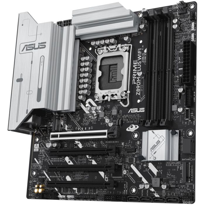 ASUS PRIME Z890M-PLUS WiFi Placa Base micro ATX Intel Z890 LGA 1851, Wi-Fi 7, DDR5, 90MB1J80-M0EAY0 8