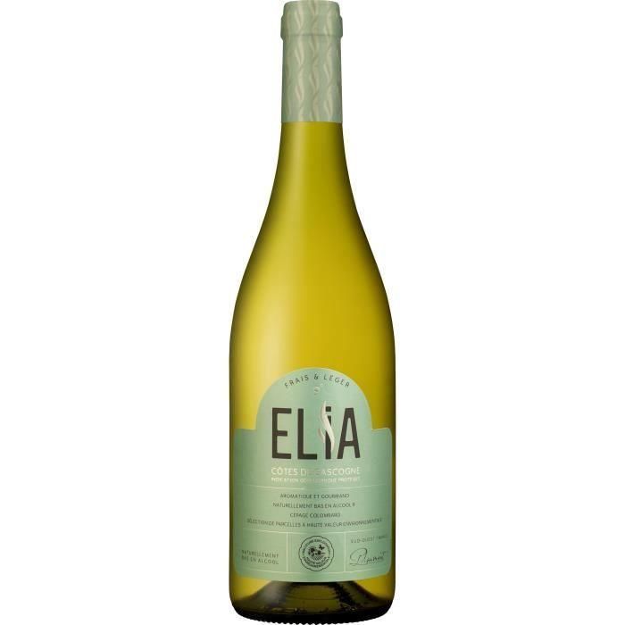 Elia 2021 IGP Côtes de Gascogne Vino blanco del Suroeste Naturalmente bajo en alcohol 9°