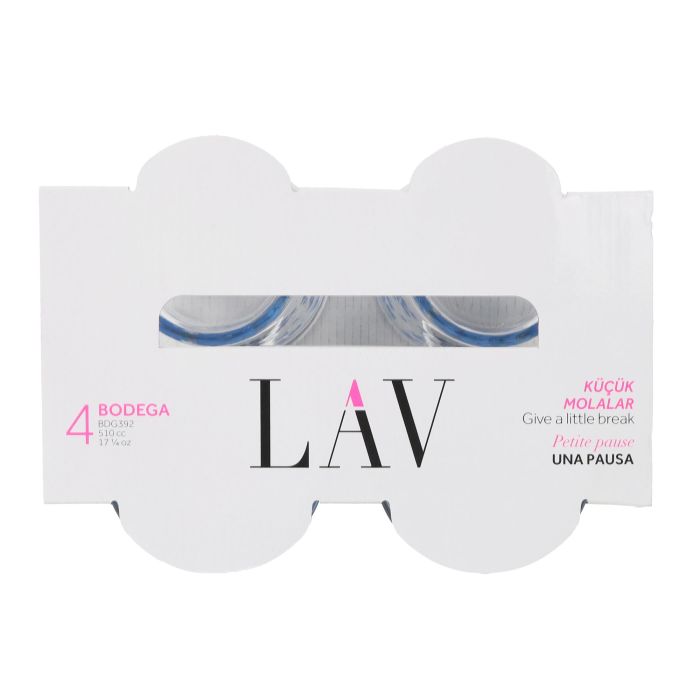 Set 4 Vasos Sidra 520 cc Flores LAV (6 Cajas) 3 Set 4 Vasos Sidra 520 cc Flores LAV (6 Cajas) 3