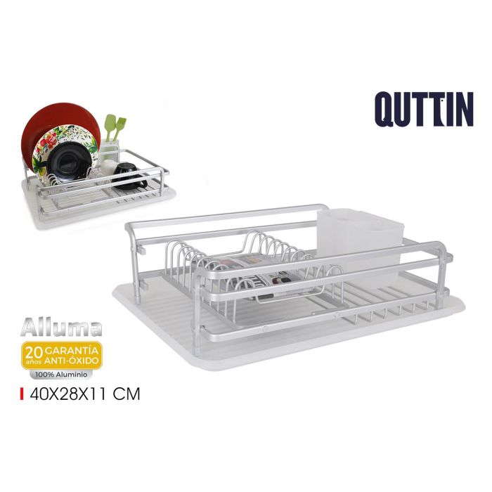Confortime Escurreplatos Alluma, 40 x 28 x 11 cm (4 Unidades)