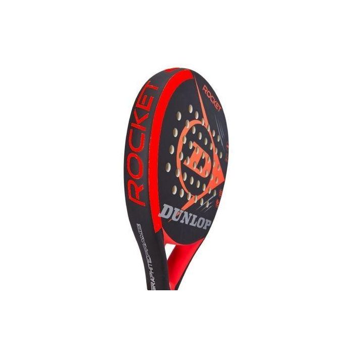 Pala de Pádel Dunlop Rocket/ Negra y Roja 1 Pala de Pádel Dunlop Rocket/ Negra y Roja 1