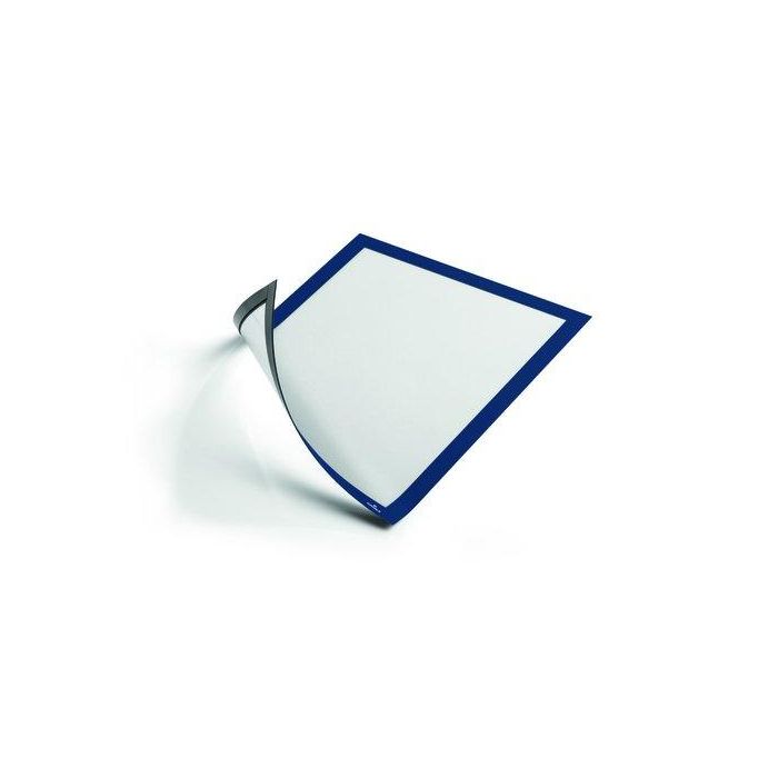 Marco Durable Magnetico Duraframe A4 Azul Bolsa De 5