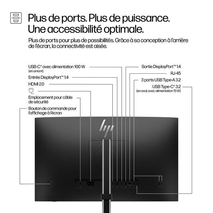 HP 524pu Monitor Series 5 Pro 23.8" FHD USB-C con Power Delivery 100W para PC y Periféricos 8 HP 524pu Monitor Series 5 Pro 23.8" FHD USB-C con Power Delivery 100W para PC y Periféricos 8