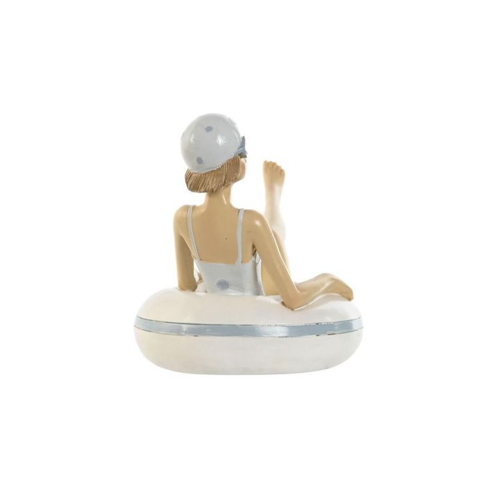 Figura Mediterraneo DKD Home Decor Azul Celeste Blanco 10 x 10.5 x 17.5 cm (2 Unidades) 1