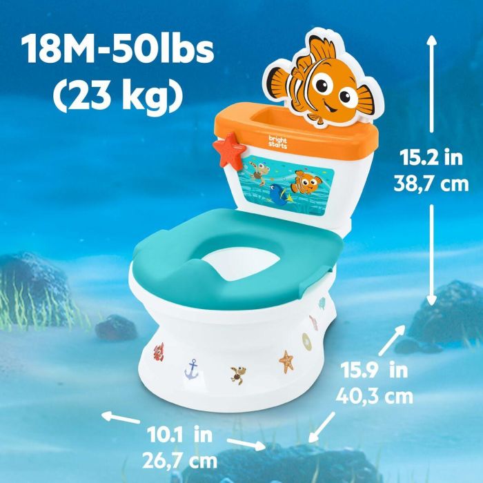 DISNEY BABY BRI17554 - Mini Inodoro Nemo con Reductor de Asiento 2 en 1 MySize - Orinal Extraíble Fácil Limpieza 6 DISNEY BABY BRI17554 - Mini Inodoro Nemo con Reductor de Asiento 2 en 1 MySize - Orinal Extraíble Fácil Limpieza 6