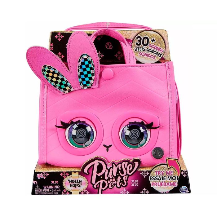 Spin Master Bolso Purse Pets Totes Amazing Bunny 6066782 Interactivo Con Mas De 30 Sonidos Y Reacciones 2