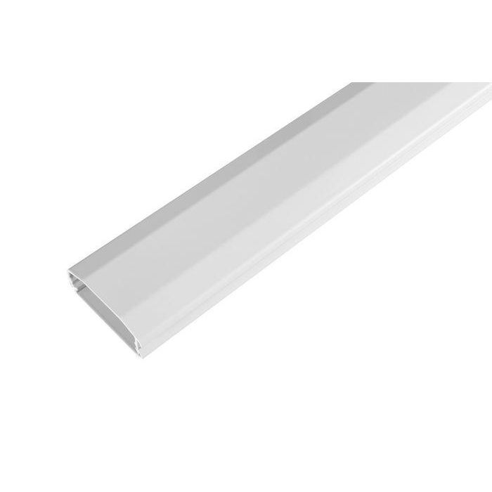 Vivolink Cubierta de Cable de Aluminio Blanca 110x6x2cm - Gestión Profesional de Cables Ocultos