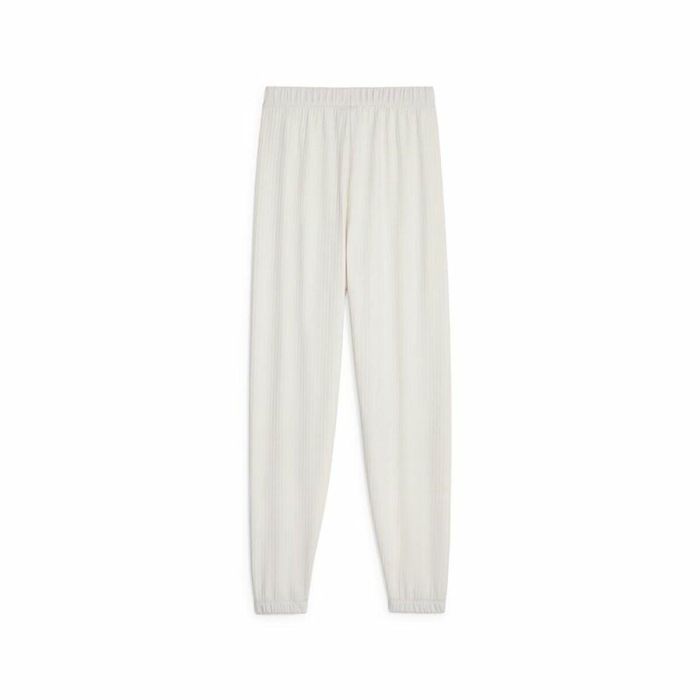 Pantalón Largo Deportivo Puma Studio Unwind Blanco Mujer 1 Pantalón Largo Deportivo Puma Studio Unwind Blanco Mujer 1