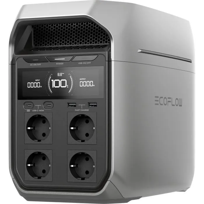 EcoFlow DELTA 3 Plus Central Eléctrica Portátil 1024 kWh Seguridad Energética Diseño Portátil