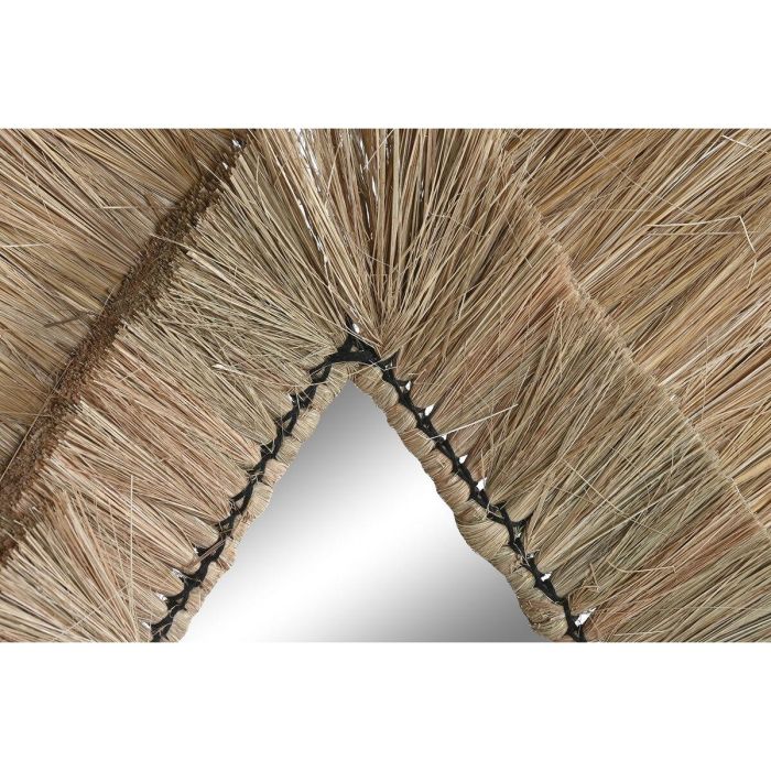 Espejo de pared DKD Home Decor 62 x 5 x 80 cm Natural Lágrima Jute 2