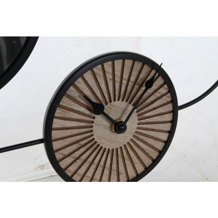DKD Home Decor Reloj de Pared Estilo Colonial Alika Marrón, Negro y Blanco de Metal y Espejo 50x35x4 cm - Lote de 4 Unidades 2 DKD Home Decor Reloj de Pared Estilo Colonial Alika Marrón, Negro y Blanco de Metal y Espejo 50x35x4 cm - Lote de 4 Unidades 2