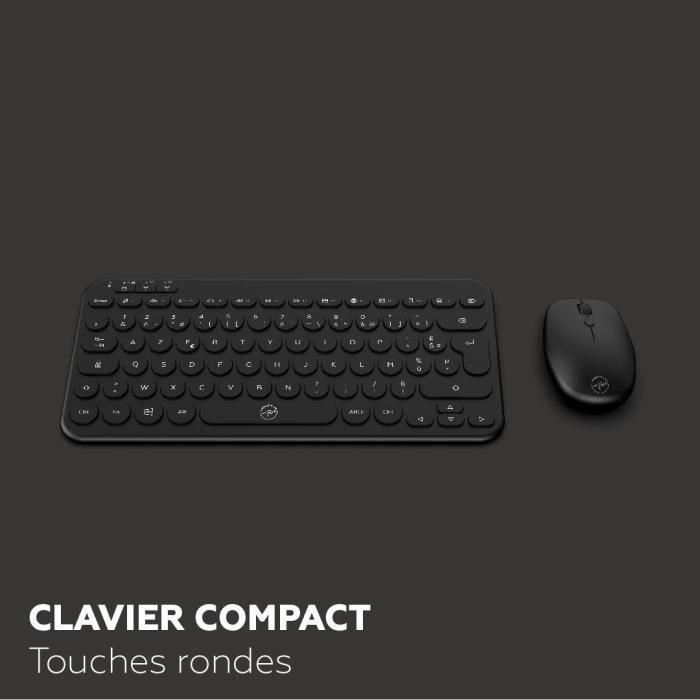 Mobility Lab CP420W - Miniteclado y Ratón Inalámbrico Negro FR 3