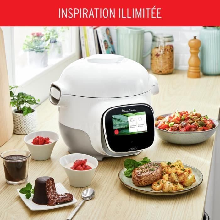 MOULINEX Cookeo Touch Mini 3L Multicocina inteligente de alta presión conectada CE922110 - 100 recetas integradas 5