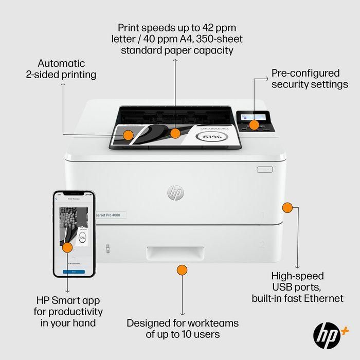 HP LaserJet Pro 4002dwe Printer 8 HP LaserJet Pro 4002dwe Printer 8