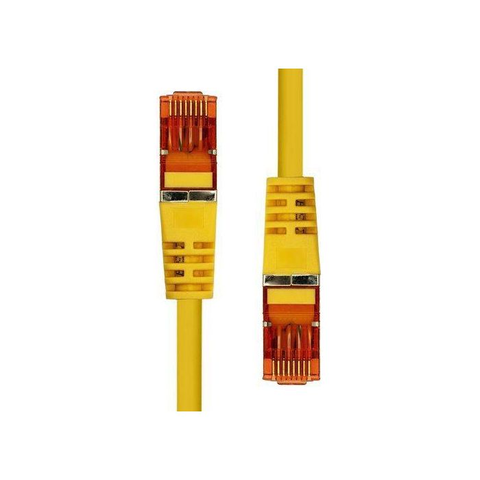 ProXtend Cable Ethernet CAT6 F/UTP CCA PVC Amarillo 30cm, 26AWG, Protección EMI y Clip Reforzado 1