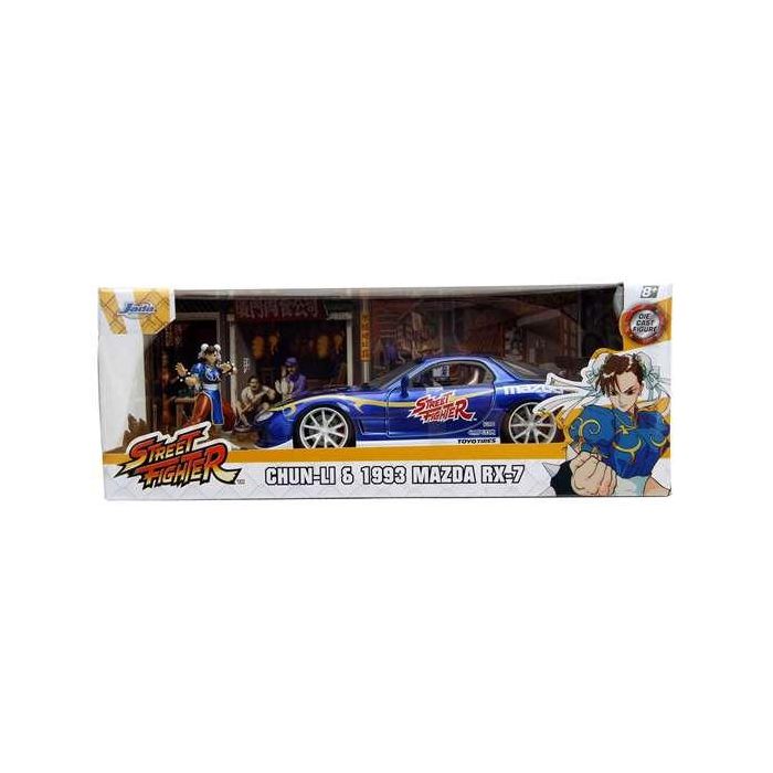 Coche street fighter ii chun-li 1993 mazda rx-7 escala 1:24. incluye figura 14 Coche street fighter ii chun-li 1993 mazda rx-7 escala 1:24. incluye figura 14