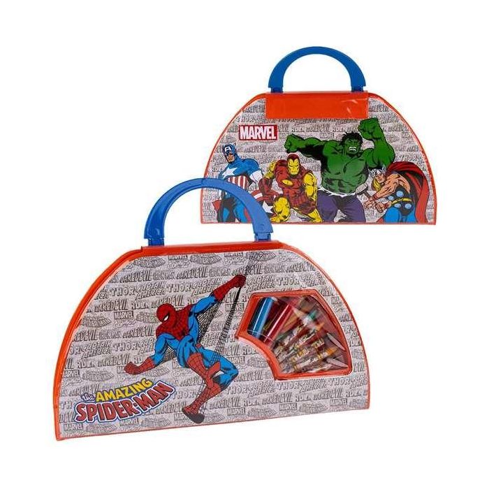 Set de Papelería Marvel 50 Piezas Rojo 8