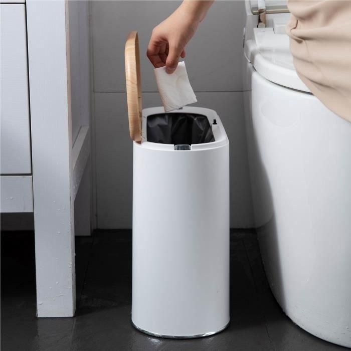 Papelera de baño con empuje estrecho - ALDO - KITCHEN MOVE - 10 L - Madera 2