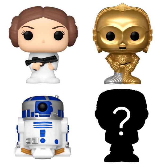 Blister 4 figuras Bitty POP Star Wars Leia 1