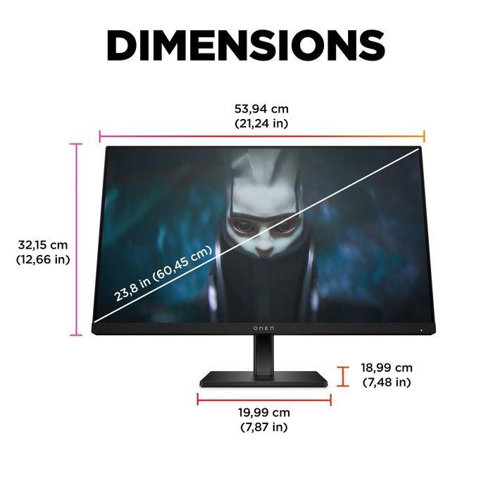 HP OMEN by HP 23.8 inch FHD 165Hz Gaming Monitor - OMEN 24 5 HP OMEN by HP 23.8 inch FHD 165Hz Gaming Monitor - OMEN 24 5