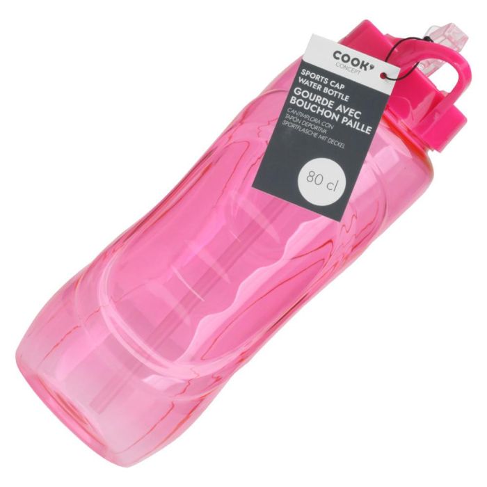 Take Away Botella 800 Ml Con Pajita Para Llevar 6