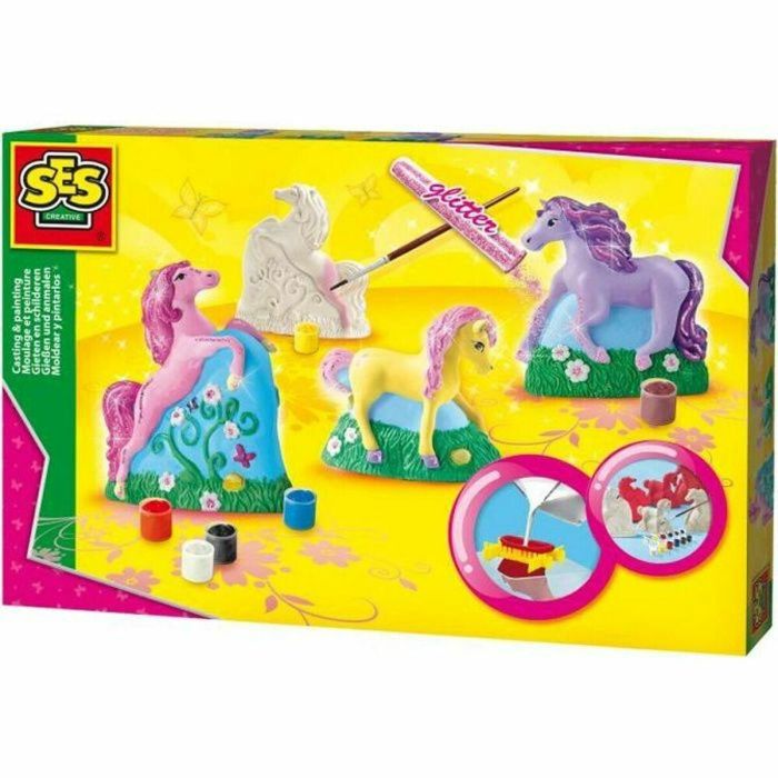 Ses Creative Kit Creativo para Moldear y Pintar Caballos con Yeso y Pintura 0 Ses Creative Kit Creativo para Moldear y Pintar Caballos con Yeso y Pintura 0