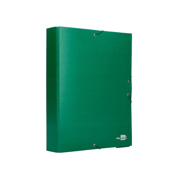 Carpeta Proyectos Liderpapel Folio Lomo 90 mm Carton Forrado Verde 2