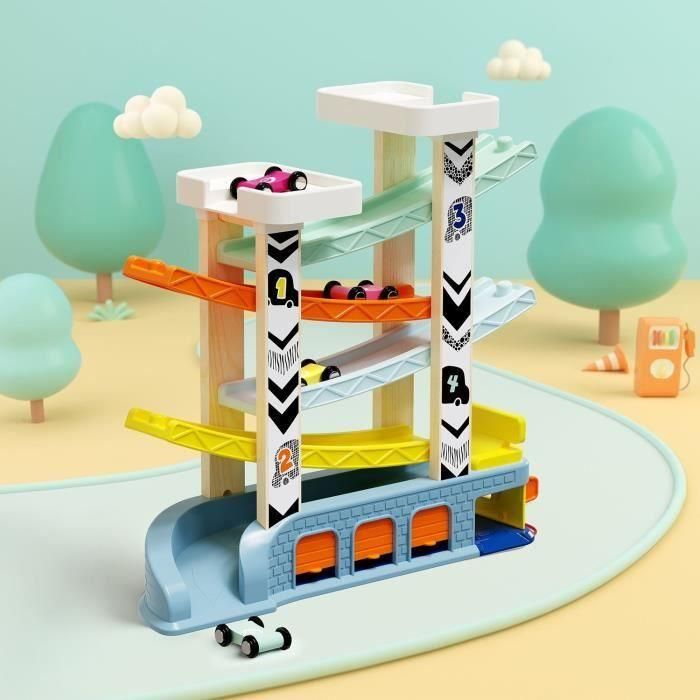 Top Bright TOP4260771791064 Circuito de Autos, 4 Autos de Carrera, 4 Rampas, 2 Niveles de Estacionamiento, Gasolinera 3 Top Bright TOP4260771791064 Circuito de Autos, 4 Autos de Carrera, 4 Rampas, 2 Niveles de Estacionamiento, Gasolinera 3