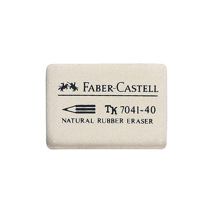 FABER-CASTELL 7041-40 Borrador sin látex blanco 26x8x34mm