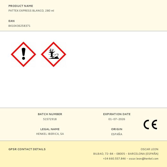 Pattex Silicona Express Blanco 280 ml - Alta resistencia al moho, secado rápido en 1 hora, ideal para baños y cocinas 1