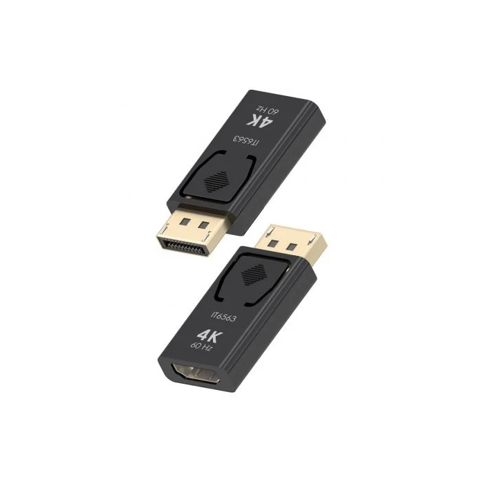 AISENS - CONVERSOR DISPLAYPORT A HDMI 4K@60HZ, DP/M-HDMI/H, NEGRO 1