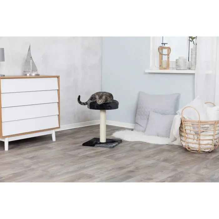 Trixie Árbol de Gato Tarifa 52 cm Felpa Gris y Negra Sisal Natural 3