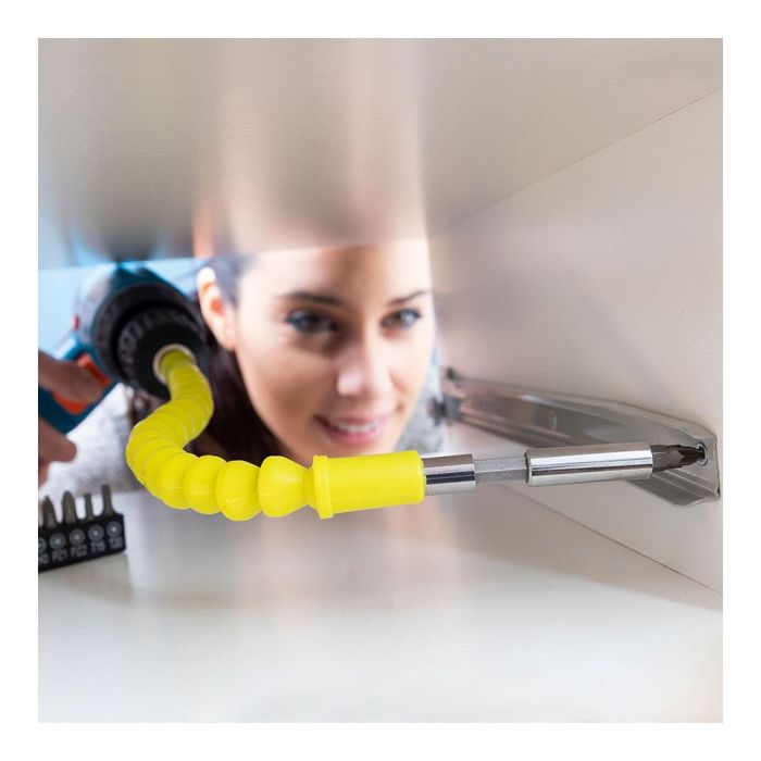 Extensor Flexible Magnético para Atornillador con Accesorios Drillex InnovaGoods 3 Extensor Flexible Magnético para Atornillador con Accesorios Drillex InnovaGoods 3