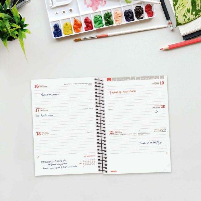 Agenda Finocam SVH Rojo 12 x 17,1 cm 2024-2025 3