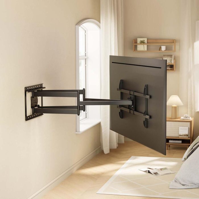 AISENS WT90TSLE-387 Soporte de Pared para TV 43"-90" Giratorio Inclinable Nivelable 60kg VESA 800x400mm Acero Negro 8 AISENS WT90TSLE-387 Soporte de Pared para TV 43"-90" Giratorio Inclinable Nivelable 60kg VESA 800x400mm Acero Negro 8