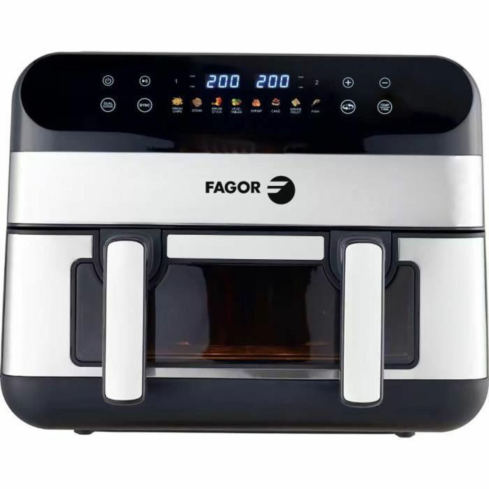Fagor Freidora sin Aceite Airfryer FGF10 10L 2400W FAG3508510106368 Pantalla Táctil 8 Modos Pregrabados Gran Depósito Cocción