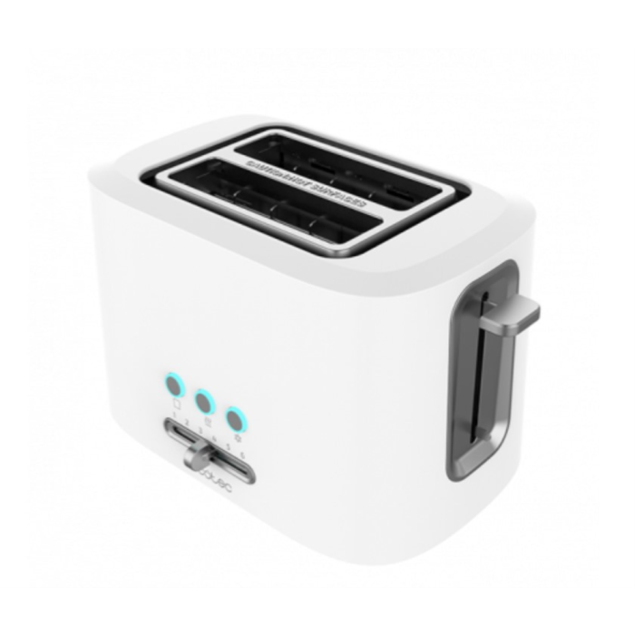 Cecotec Tostadora 03188, 2 rebanada(s), 980 W, Blanco