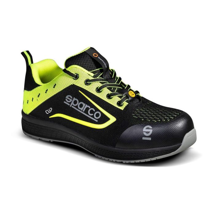 Sparco Zapato deportivo Cup S1P Talla 38 - Tejido Jacquard transpirable, suela técnica EVA y goma alta adherencia, EN 20345 S1P SRC, Ref: 0752638nrgf 1