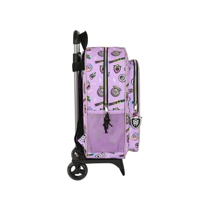 Mochila Escolar con Ruedas Monster High Best boos Lila 33 x 42 x 14 cm 2