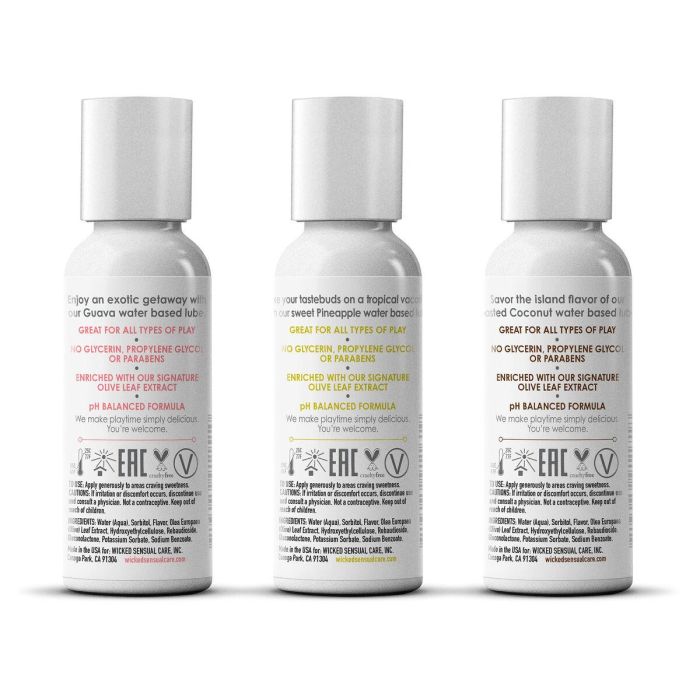 Lubricante Wicked Sensual Care 3 x 30 ml 3 Lubricante Wicked Sensual Care 3 x 30 ml 3