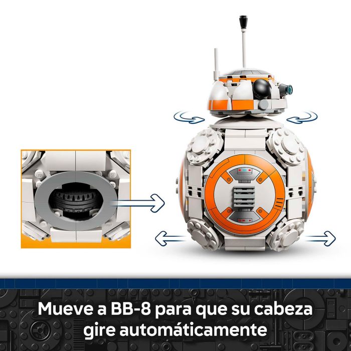 LEGO Star Wars Droide Astromecánico BB-8 Set de Construcción 75452 con 569 Piezas 5