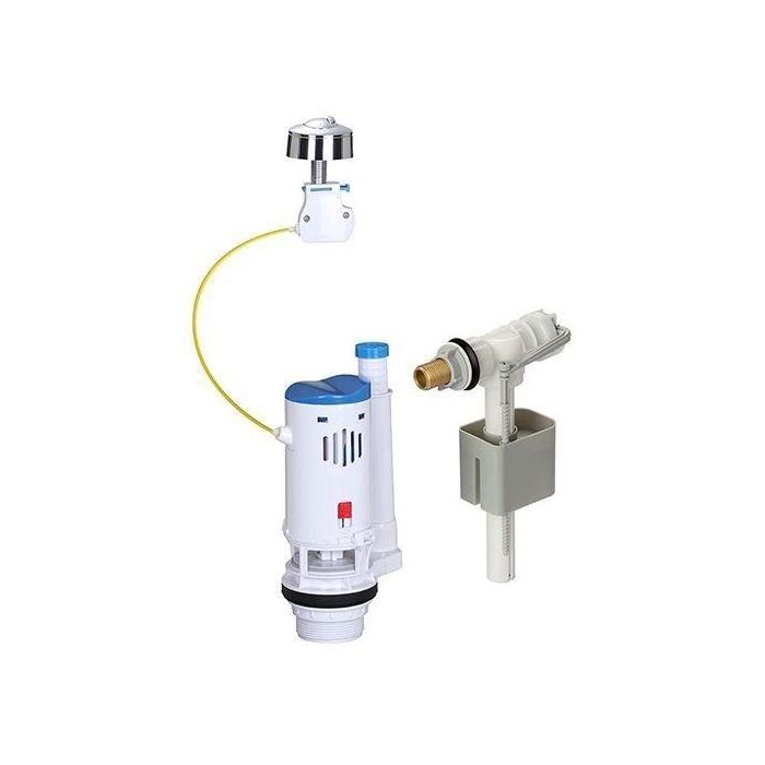 Novobain NOV3047404180997 Kit de cisterna para inodoro con mecanismo y grifo, caudal 3/6L, altura regulable 250-510mm, accesorios 0 Novobain NOV3047404180997 Kit de cisterna para inodoro con mecanismo y grifo, caudal 3/6L, altura regulable 250-510mm, accesorios 0