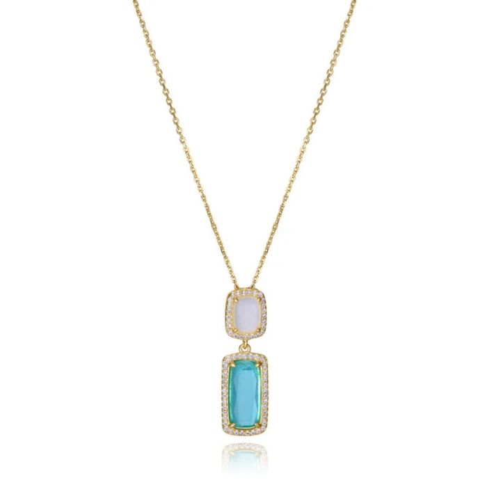 Collar Mujer Viceroy 2305C100-59 Dorado Azul 0 Collar Mujer Viceroy 2305C100-59 Dorado Azul 0