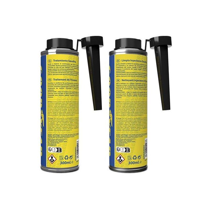 Goodyear Pro Additives ZGODA0006 Kit Pre-ITV Gasolina con Limpia Inyectores y Aditivo de Combustible 600 ml para ITV, Sistema de Combustible y Rendimiento Motor 5