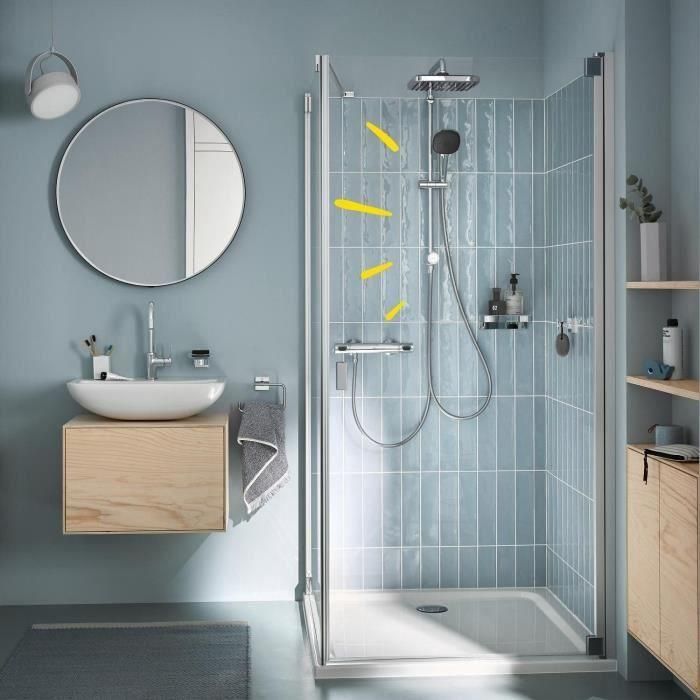 Columna de ducha con desviador manual - Ahorro de agua - GROHE Vitalio Comfort 250 - Cromo - 26698001 1 Columna de ducha con desviador manual - Ahorro de agua - GROHE Vitalio Comfort 250 - Cromo - 26698001 1